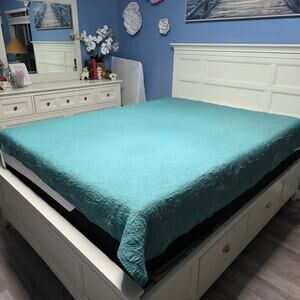American Pacific Twin Quilt Southwest Teal 84" x 68"